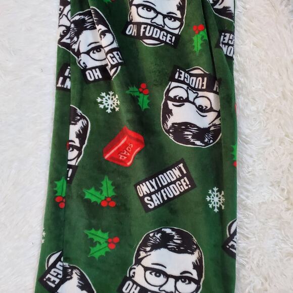 A Christmas Story Men’s Fleece Sleep Pants L – “Oh Fudge!” - Picture 4 of 4